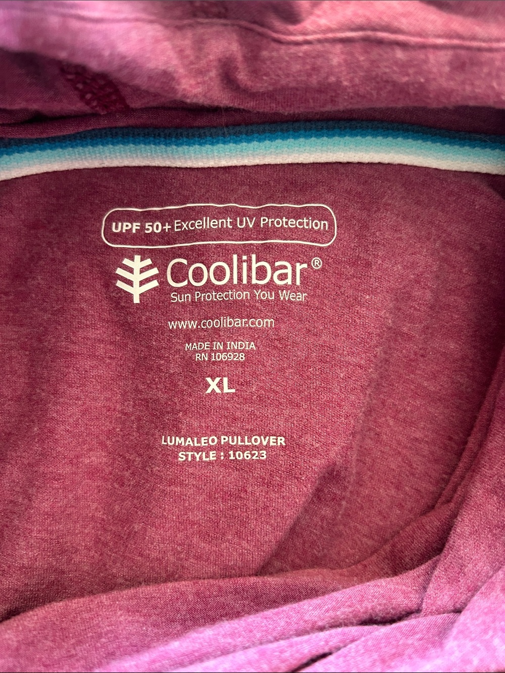 Coolibar Women's upf Hooded Pullover - Picture 2 of 3